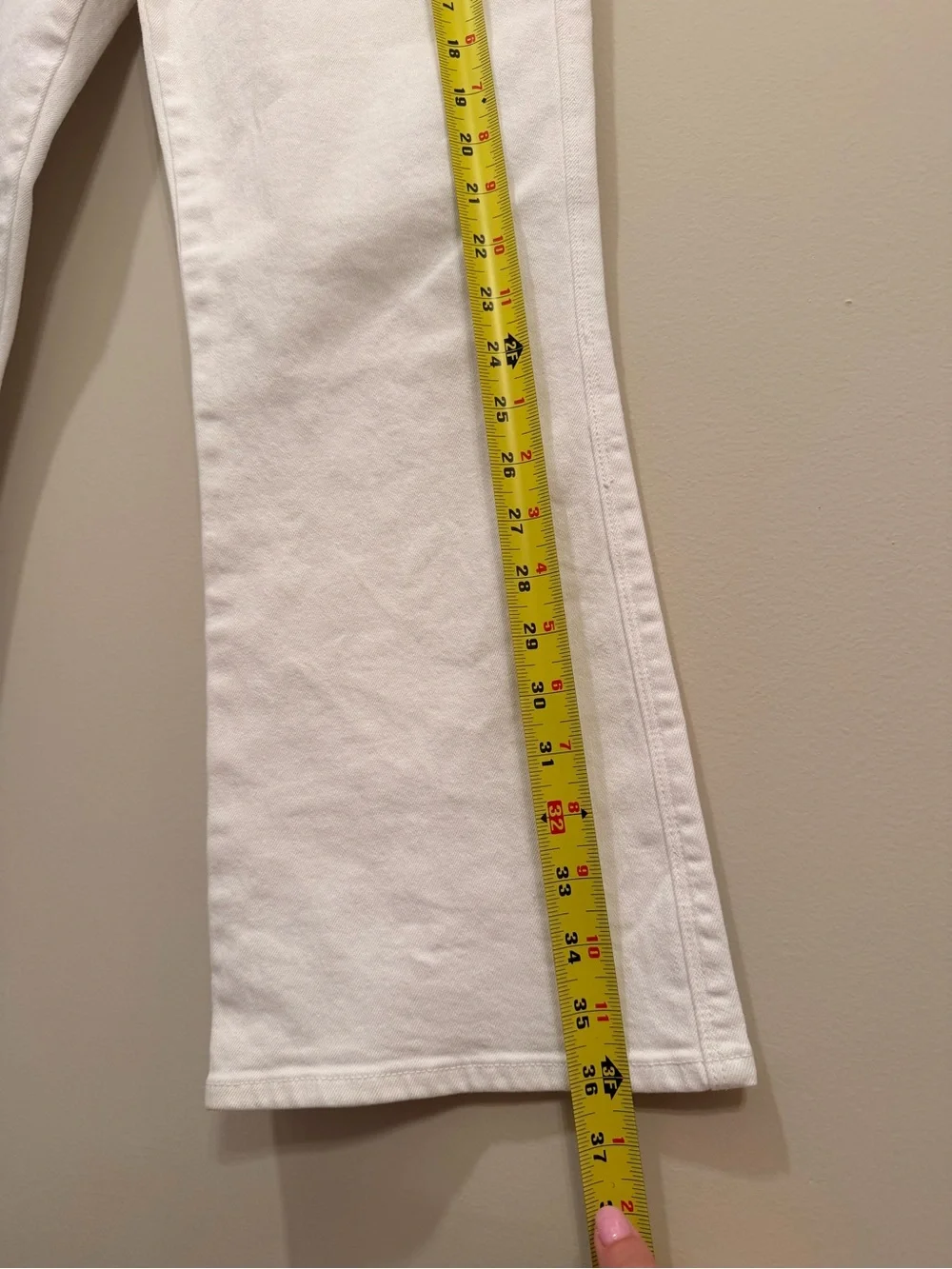 FRAME Le Sylvie Kick Boot Jeans Women’s Size 28 White Cotton - Picture 6 of 11